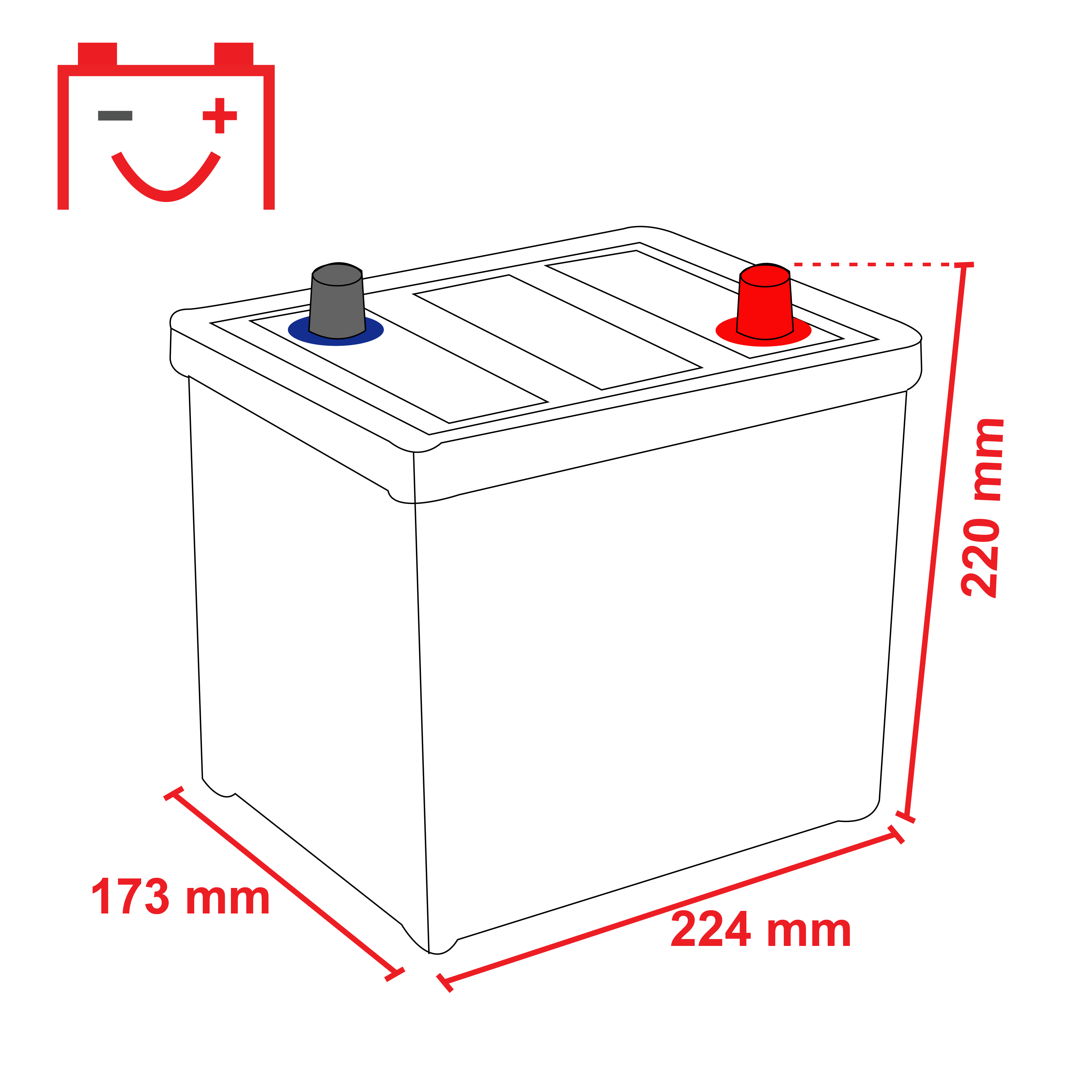 224x173x220mm-old-timer-01 Intact Oldtimer-Power 84Ah 6V Oldtimerbatterie 08411