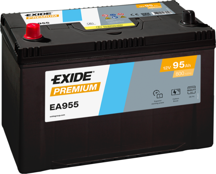Exide EA955 Premium 95Ah Autobatterie 595 405 083 Exide EA955 Premium 95Ah Autobatterie 595 405 083