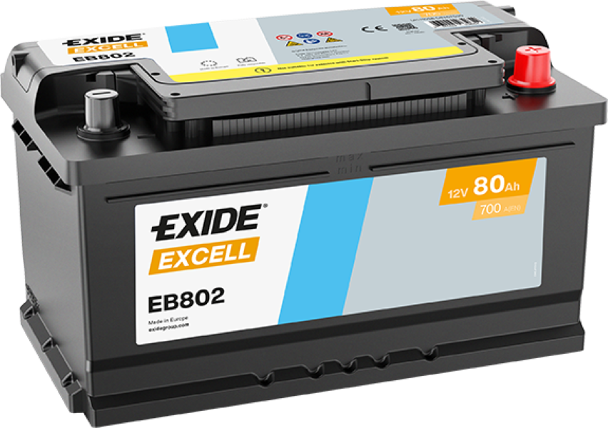 Exide EB802 Excell 80Ah Autobatterie 580 406 074 Exide EB802 Excell 80Ah Autobatterie 580 406 074