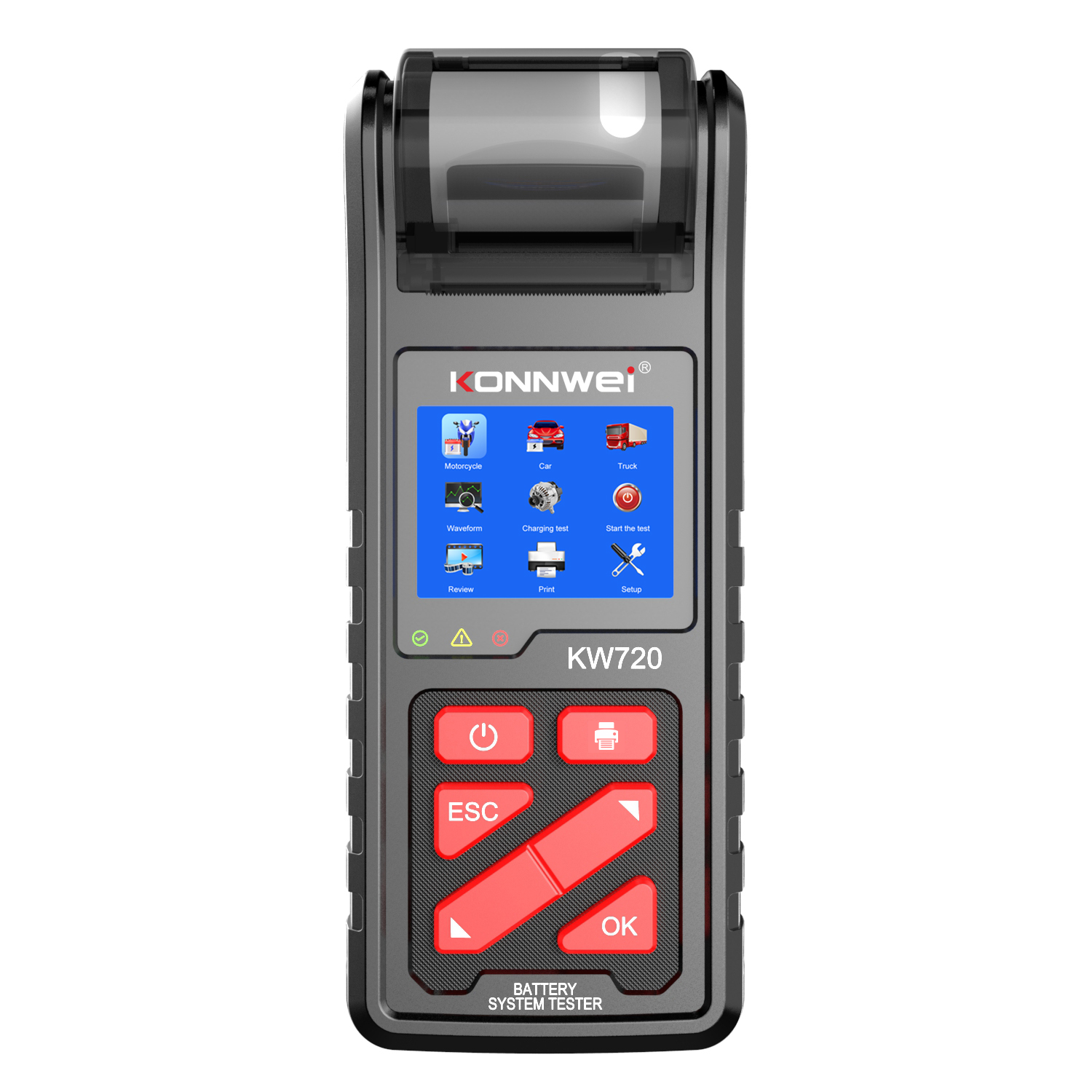 Bluetooth battery tester for car &amp; motorcycle KONNWEI BK100 6V/12V