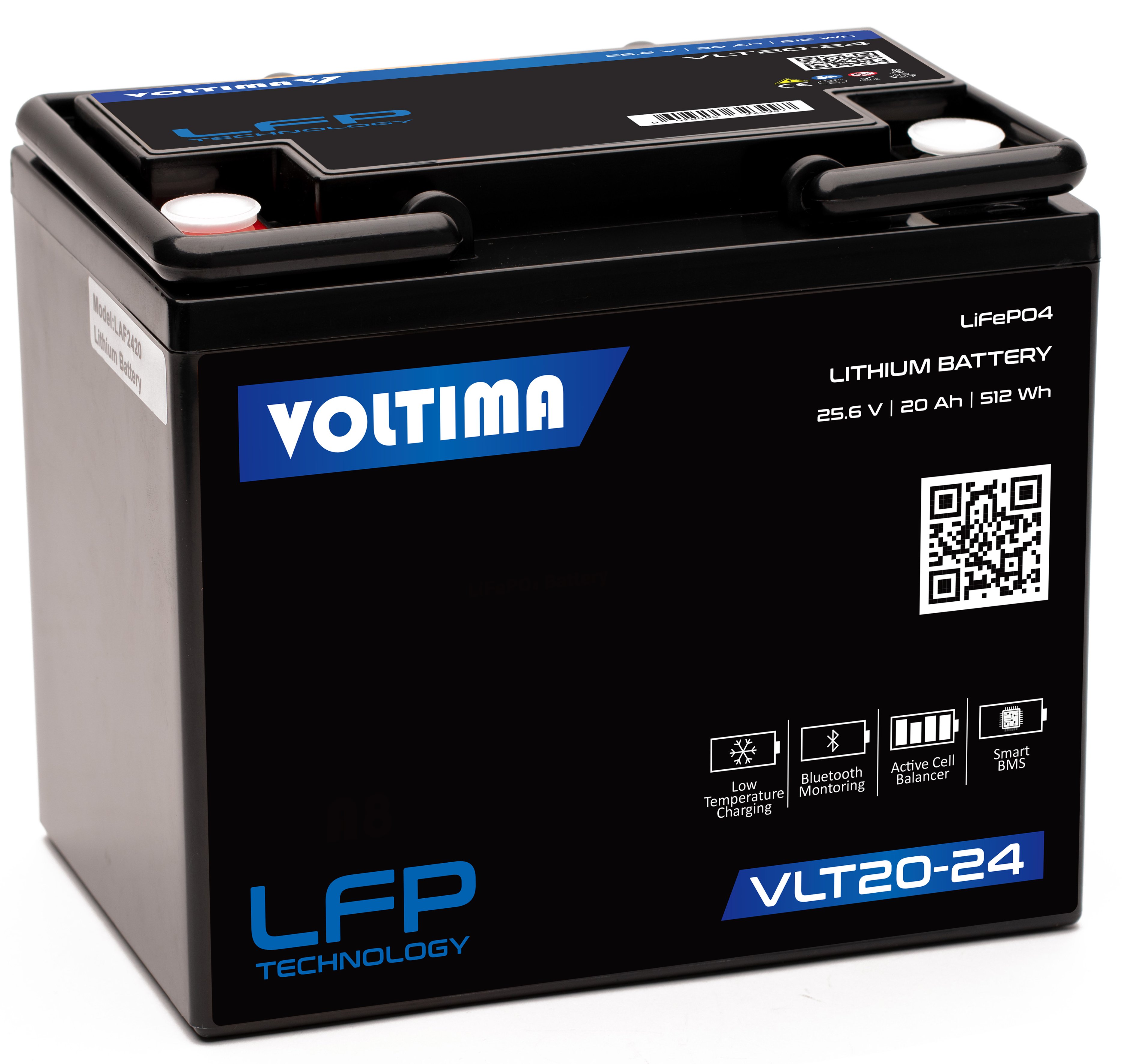 Voltima VLT20 24V LiFePO4 24V Lithium Versorgungsbatterie 20Ah Voltima VLT20 24V LiFePO4 24V Lithium Versorgungsbatterie 20Ah