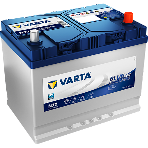 Varta-N72-Blue-Dynamic-EFB-572-501-076-Autobatterie-72Ah  Varta N72 Blue Dynamic EFB 572 501 076 Autobatterie 72Ah