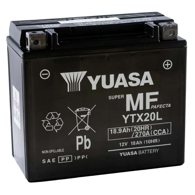 Yuasa YTX20L AGM 18Ah Motorradbatterie (DIN 82000) Yuasa YTX20L AGM 18Ah Motorradbatterie (DIN 82000)