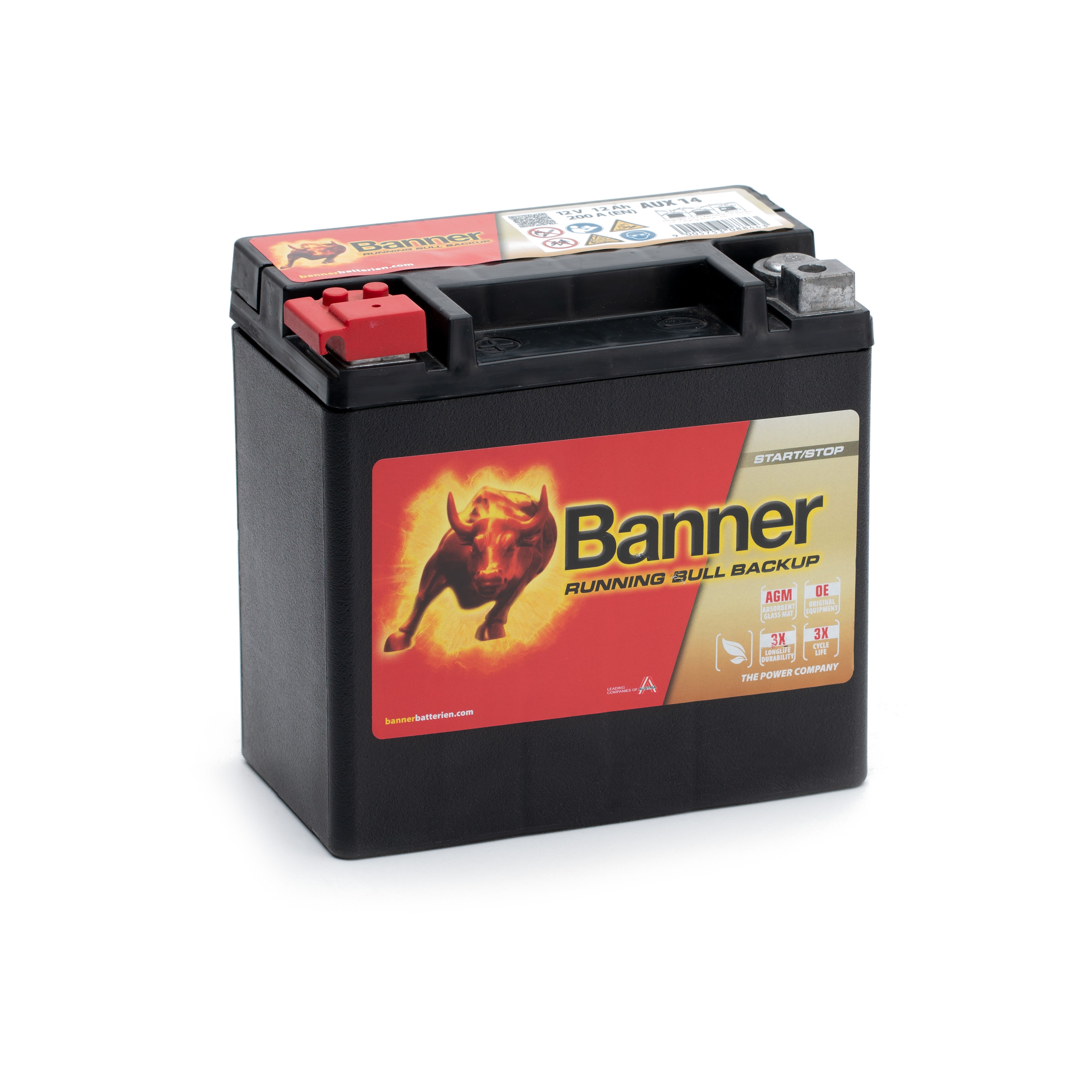 Banner AUX14 Running Bull 12Ah AGM backup battery