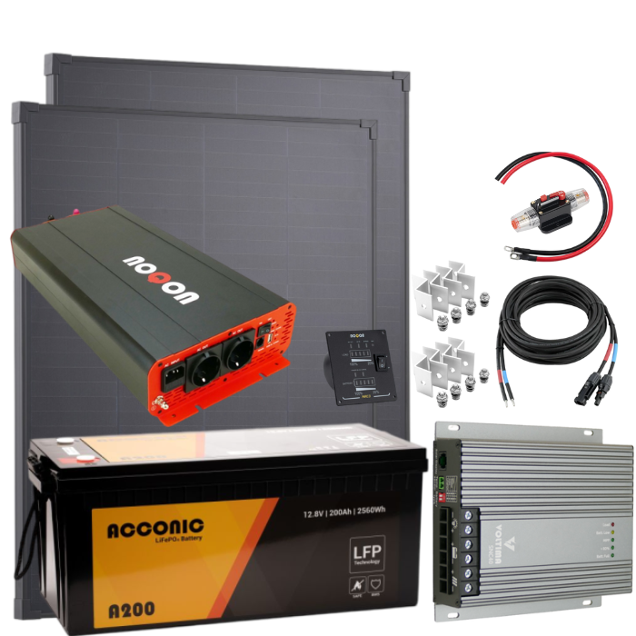 Solaranlage 400W Premium-Set LiFePO4 - LARGE Solaranlage 400W Premium-Set LiFePO4 - LARGE