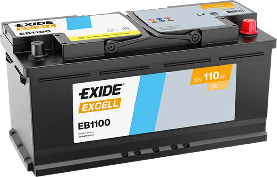 Exide EB1100 Excell 110Ah car battery 610 402 092 Exide EB1100 Excell 110Ah car battery 610 402 092