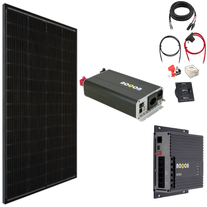 Solaranlage 200W Komplett-Set MEDIUM - ohne Batterie Solaranlage 200W Komplett-Set MEDIUM - ohne Batterie