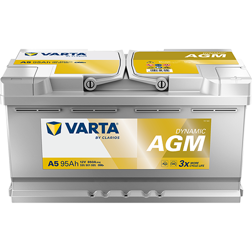 Varta A5 (G14) Dynamic AGM 595 901 085 Autobatterie 95Ah (Silver Dynamic) Varta A5 (G14) Dynamic AGM 595 901 085 Autobatterie 95Ah (Silver Dynamic)