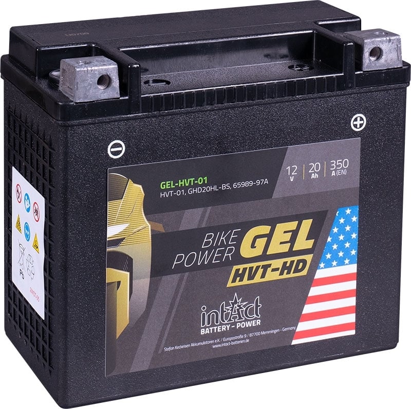 GEL-HVT-01-MoBa-12-V-20-AH-c20-350-A-EN-HVT-01-GHD20HL-1 Intact GEL-HVT-01 Bike-Power Gel HVT-01 20Ah Motorradbatterie GHD20HL-BS