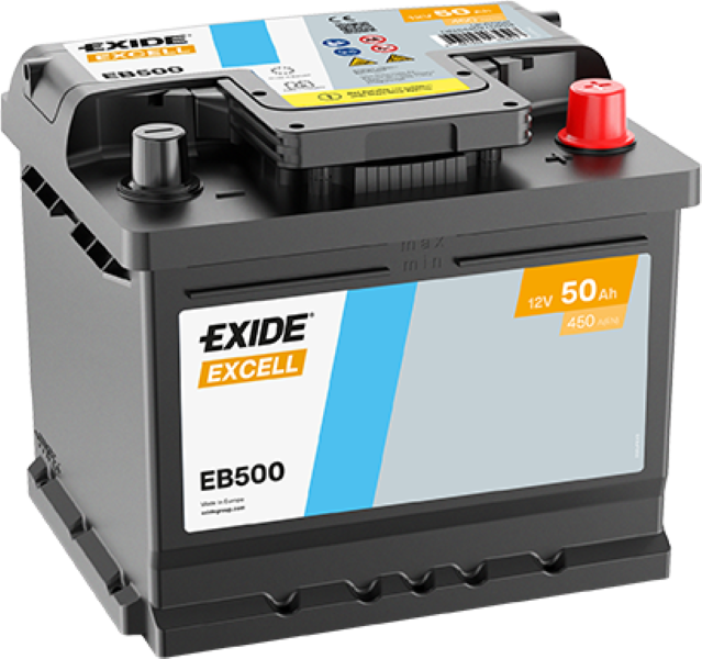 Exide EB500 Excell 50Ah Autobatterie 552 400 047