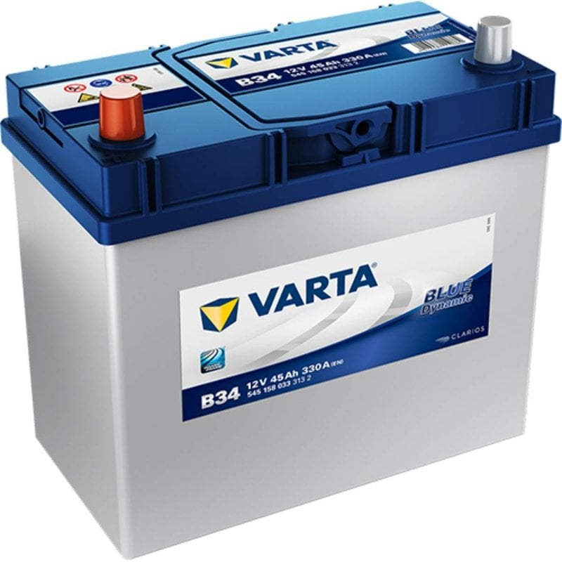 Varta-B34-Blue-Dynamic-545-158-033-Autobatterie-45Ah Varta B34 Blue Dynamic 545 158 033 Autobatterie 45Ah
