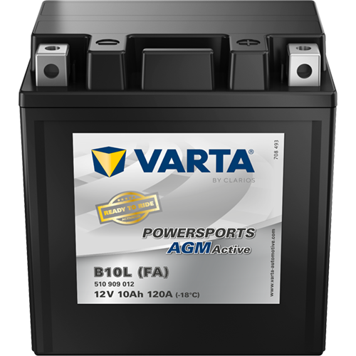 VARTA Powersports AGM ACTIVE YTX12-BS 10Ah motorcycle battery 12V (DIN 51012) VARTA Powersports AGM ACTIVE YTX12-BS 10Ah motorcycle battery 12V (DIN 51012)