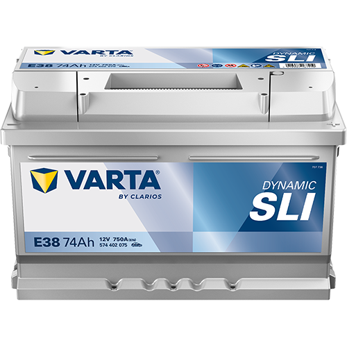 Varta E38 Dynamic SLI 574 402 075 Autobatterie 74Ah (Silver Dynamic)