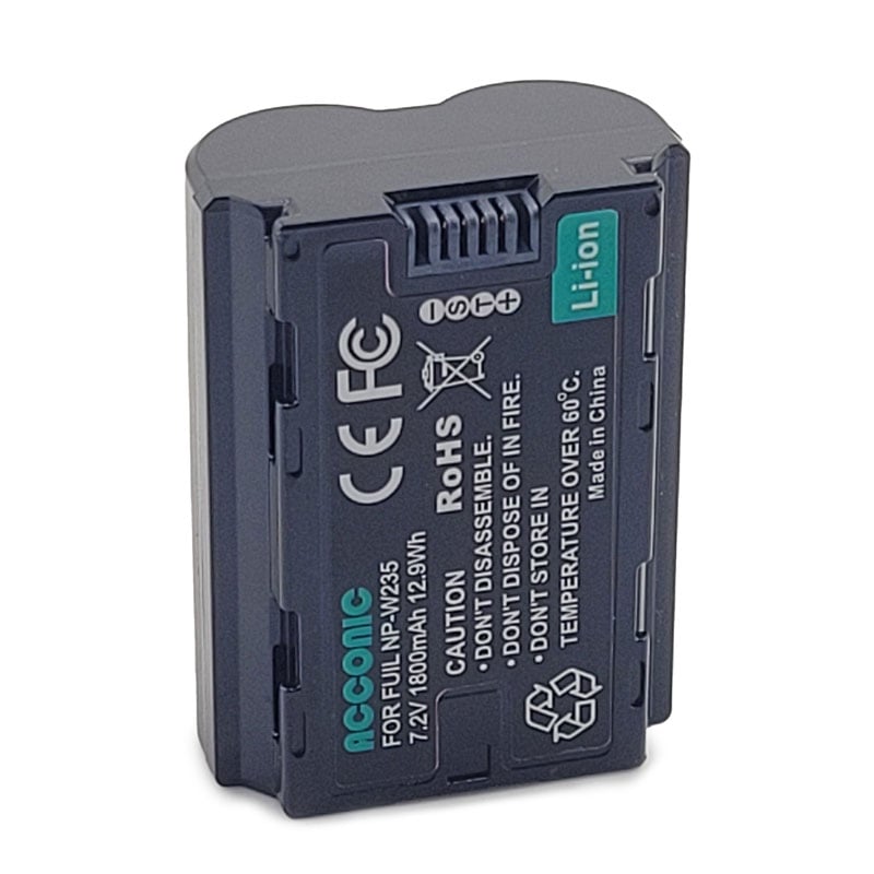 Acconic Photon Series NP-W235 Ersatz Akku für Fuji FinePix NP-W235 XT-4 Fujifilm Acconic Photon Series NP-W235 Ersatz Akku für Fuji FinePix NP-W235 XT-4 Fujifilm