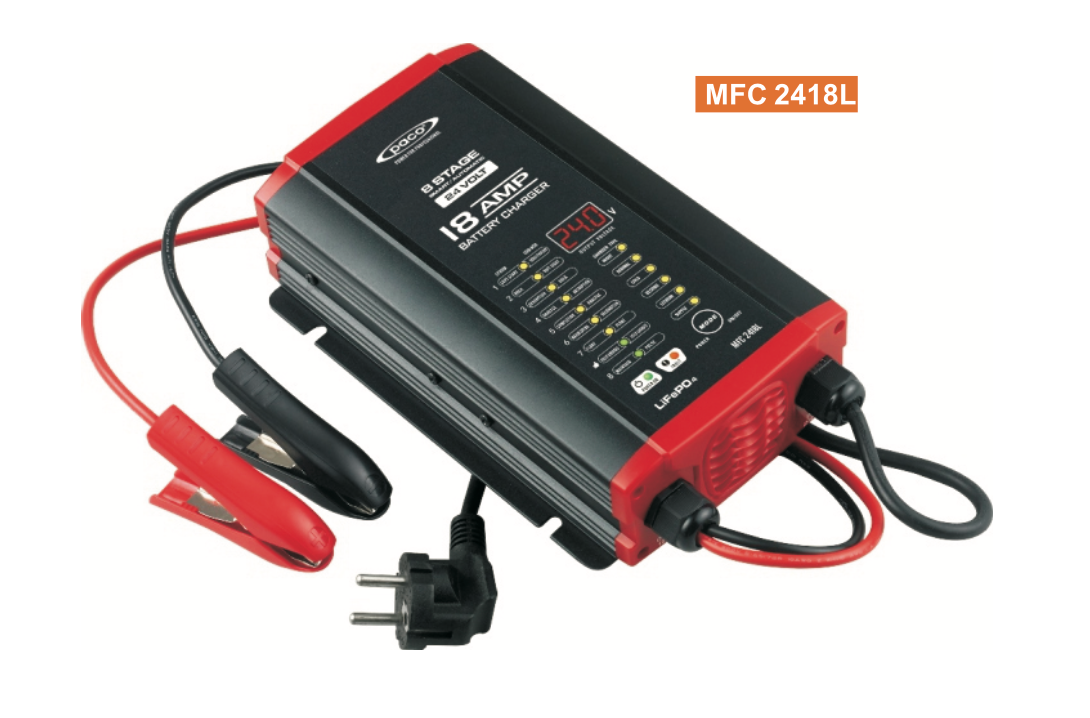 PACO MEC2410 10A/24V battery charger
