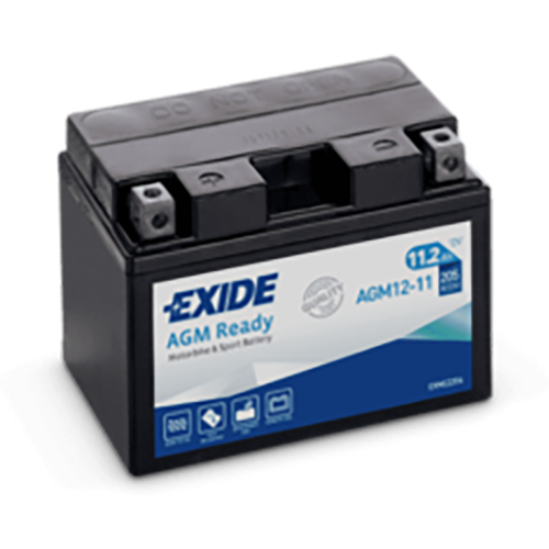 Exide AGM Ready AGM12-11 YTZ14S Motorradbatterie 11Ah (DIN 51101)