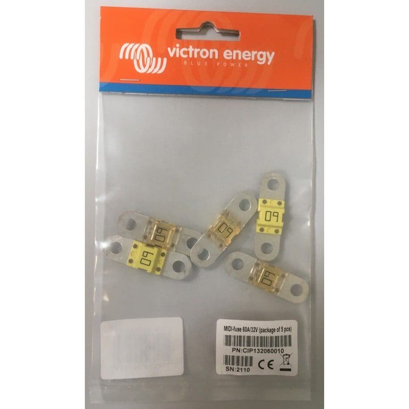 Victron Energy MIDI-Sicherung 60A (VPE 5 Stk.) max. 32V.
