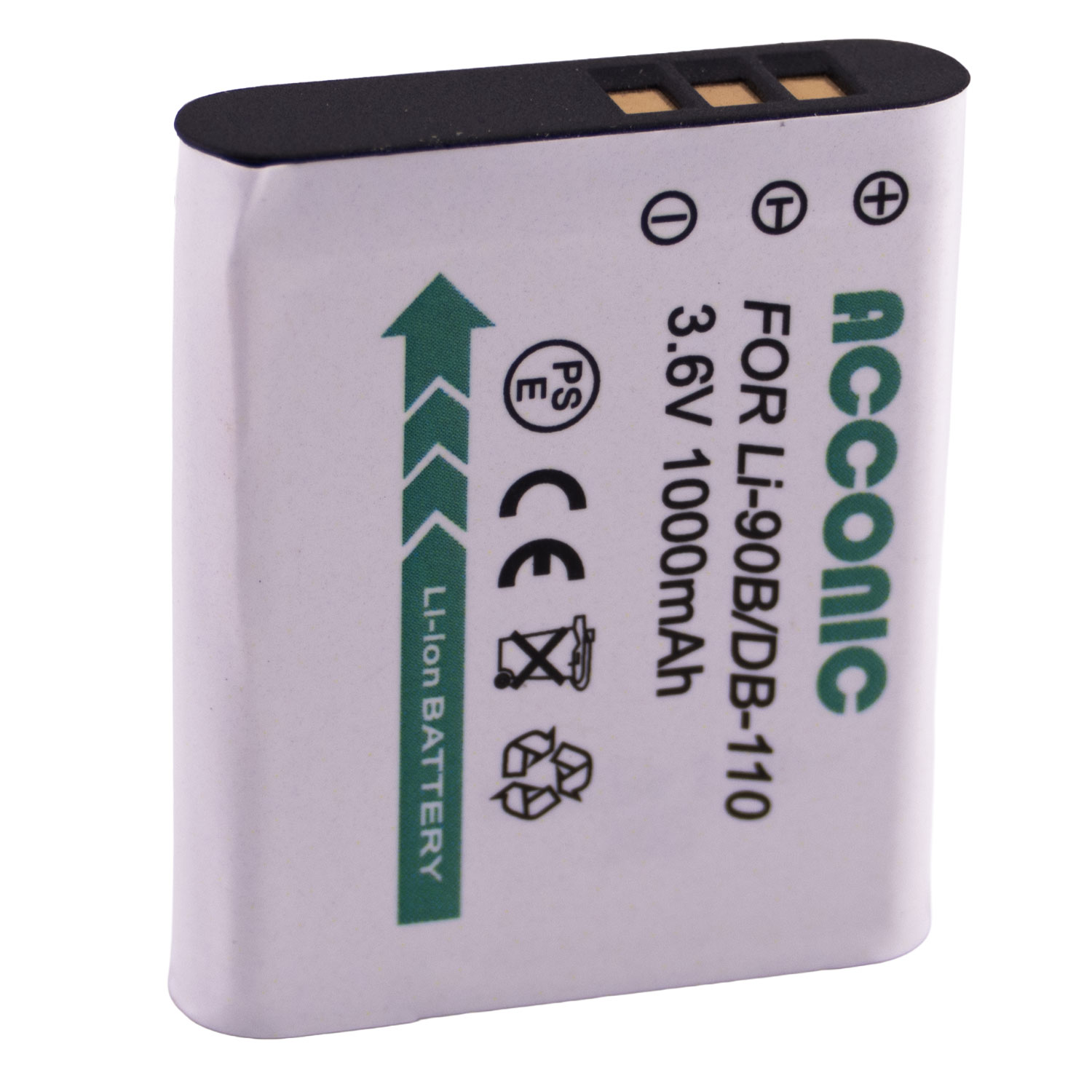 Acconic Photon Series DB-110 Ersatz Akku für Ricoh DB-110 (LI-90B) Acconic Photon Series DB-110 Ersatz Akku für Ricoh DB-110 (LI-90B)