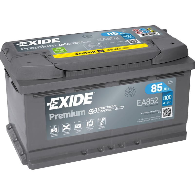 Exide EA852 Premium Carbon Boost 85Ah Autobatterie 585 200 080