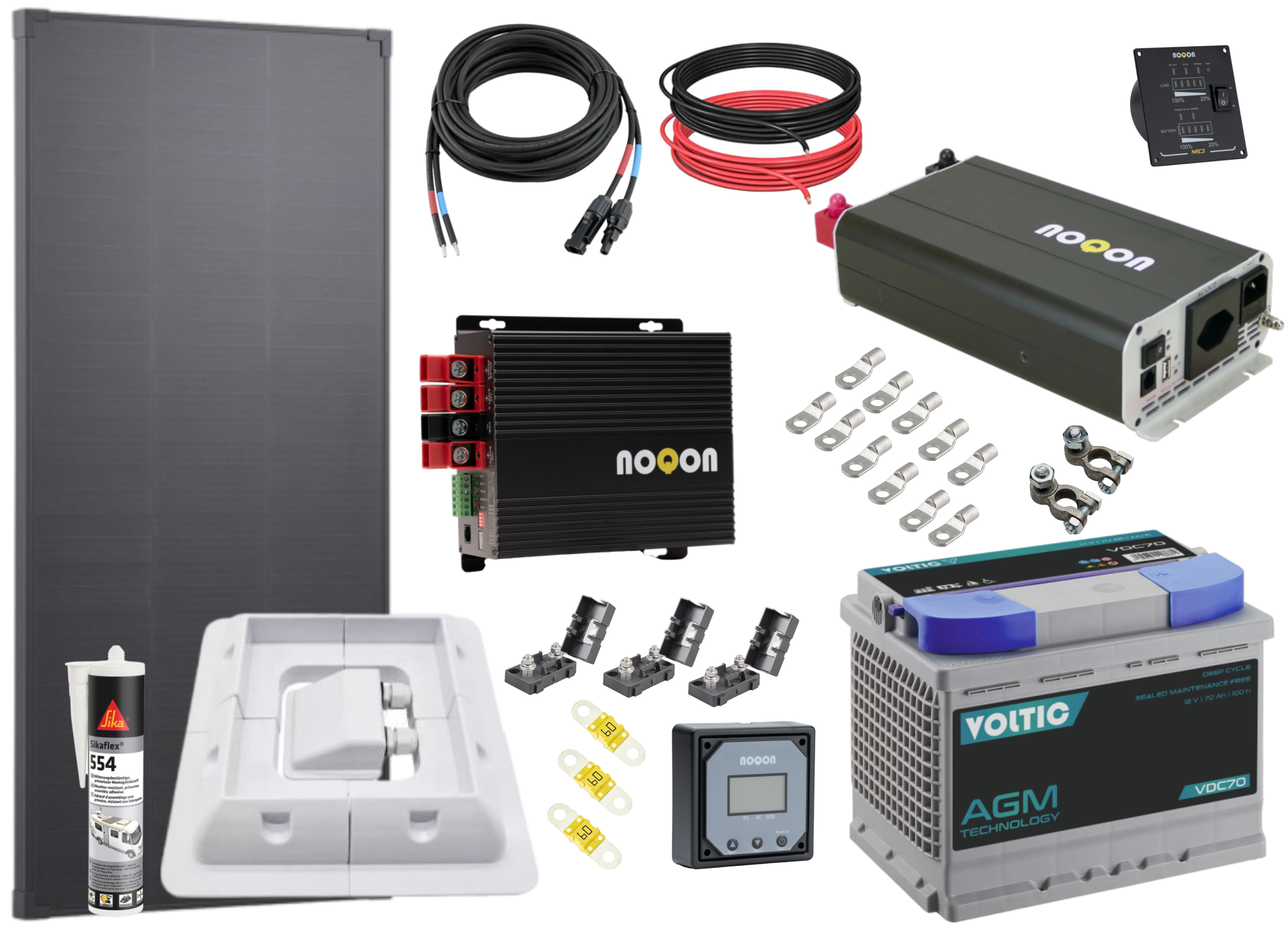 Wohnmobil KOMPLETT Set mit AGM Batterie - SMALL (Umsatzsteuerbefreit)