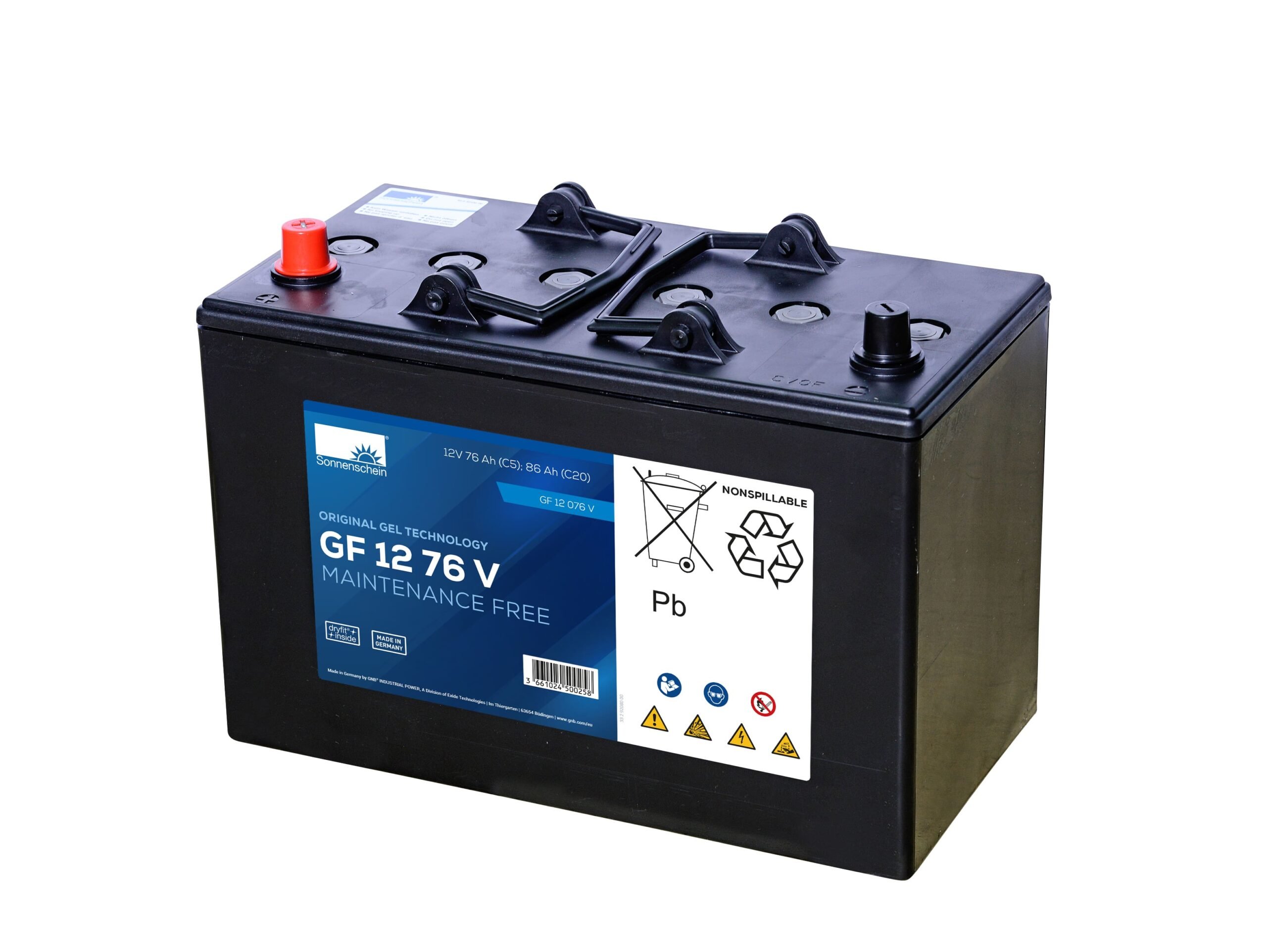 Sonnenschein GF 12 76 V GEL 86 Ah Batterie