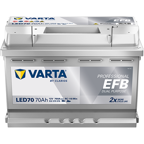 Varta LED70 Professional DP EFB 70AH Batterie Varta LED70 Professional DP EFB 70AH Batterie