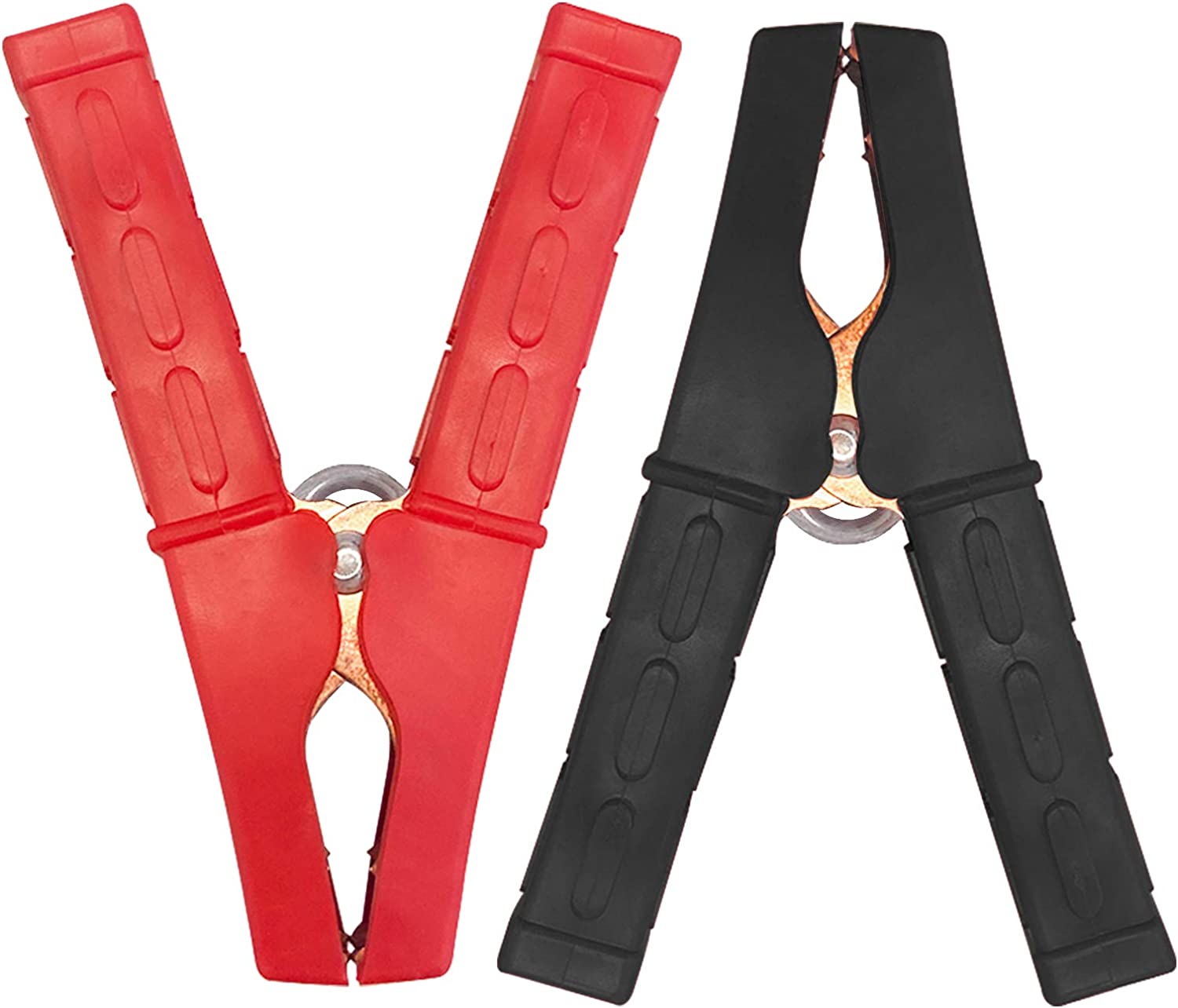 Krokodilklemmen-mit-Isolierte-Stiefel-Kunststoff-Griff Voltima Krokodilklemmen mit Isolierte Stiefel Kunststoff Griff