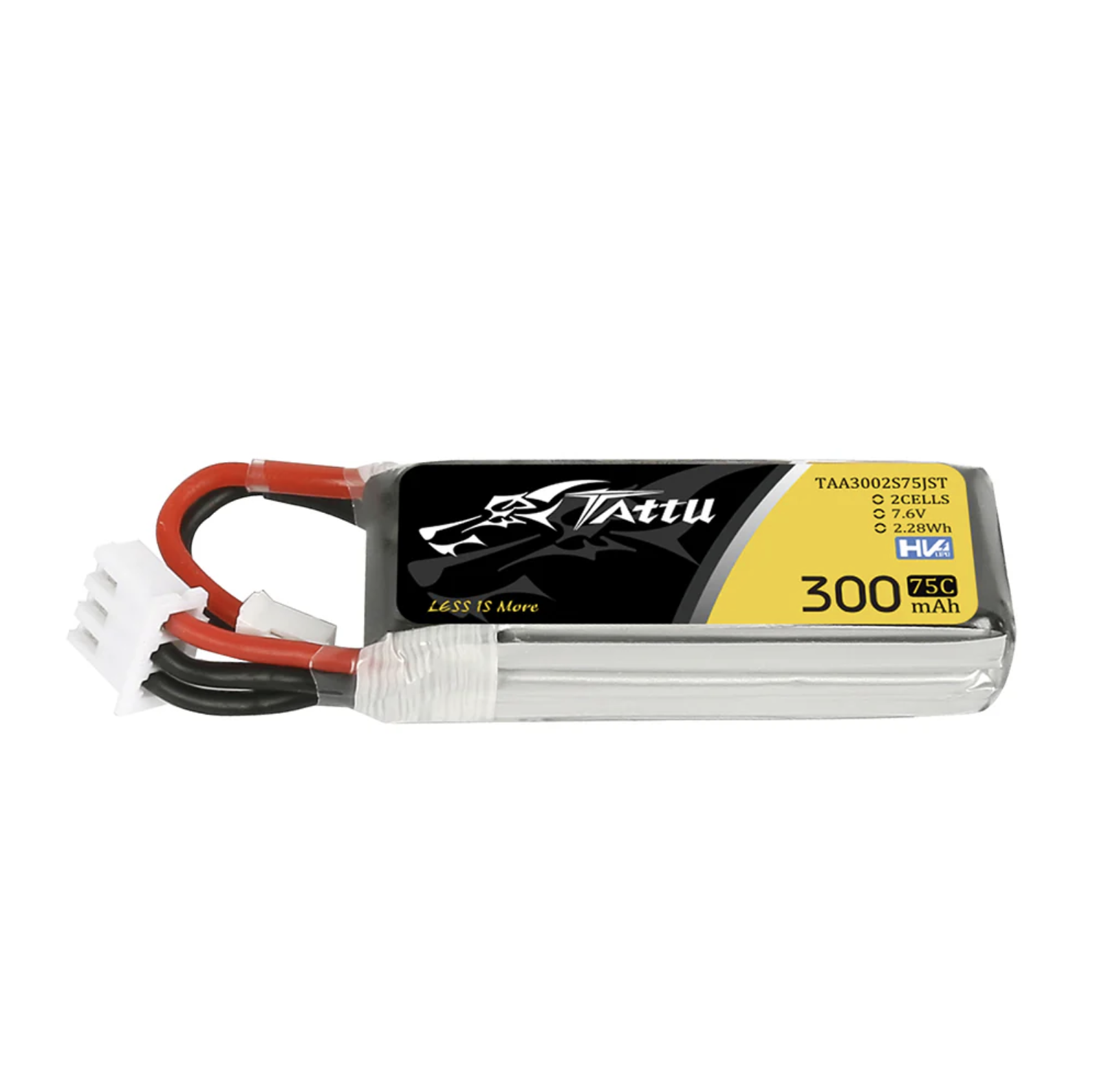 Tattu 300mAh 2S 75C 7.6V Lipo Batterie mit JST-PHR Stecker Tattu 300mAh 2S 75C 7.6V Lipo Batterie mit JST-PHR Stecker