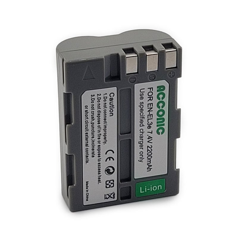 Acconic Photon Series EN-EL3e Ersatz Akku für Nikon EN-EL3e D100 D200 D300 D50 Acconic Photon Series EN-EL3e Ersatz Akku für Nikon EN-EL3e D100 D200 D300 D50