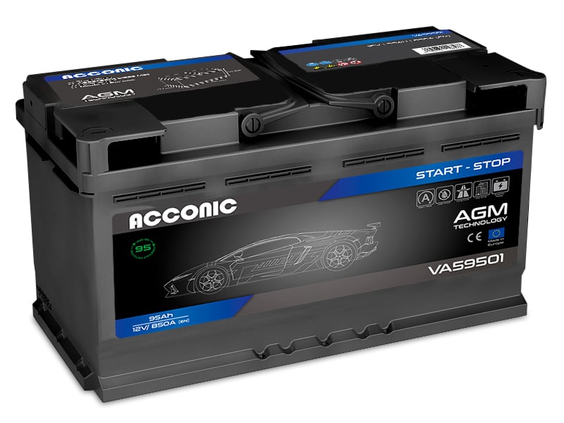 ACCONIC VA59501 START-STOP AGM 95Ah Autobatterie 595 901 085 ACCONIC VA59501 START-STOP AGM 95Ah Autobatterie 595 901 085