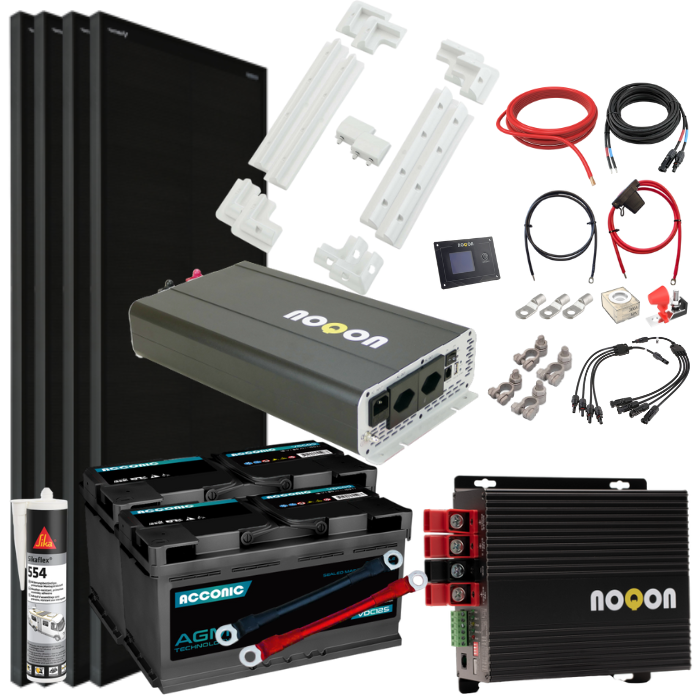 Wohnmobil Komplett-Set LARGE - mit AGM Batterie