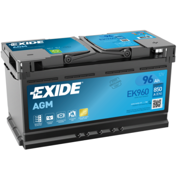 Exide EK960 AGM 96Ah Autobatterie 595 901 085 Exide EK960 AGM 96Ah Autobatterie 595 901 085
