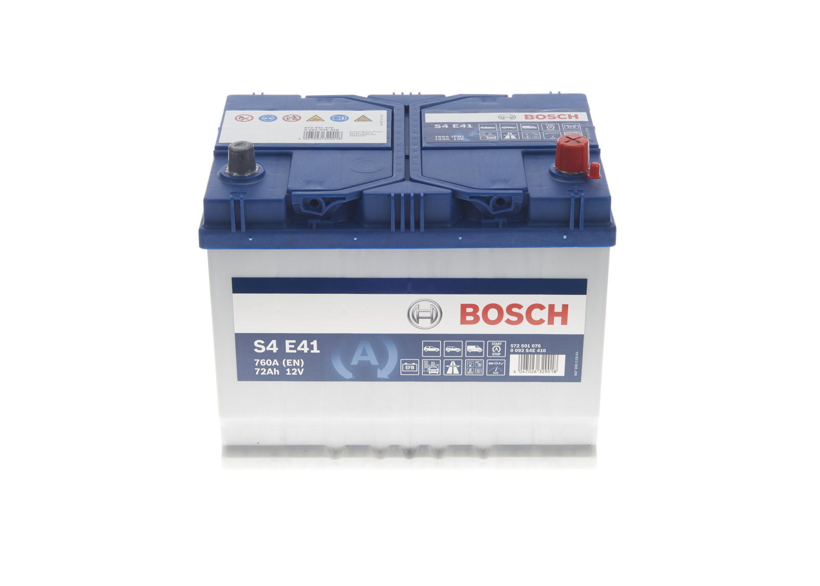 Bosch S4 E41 72Ah EFB Autobatterie 0 092 S4E 410