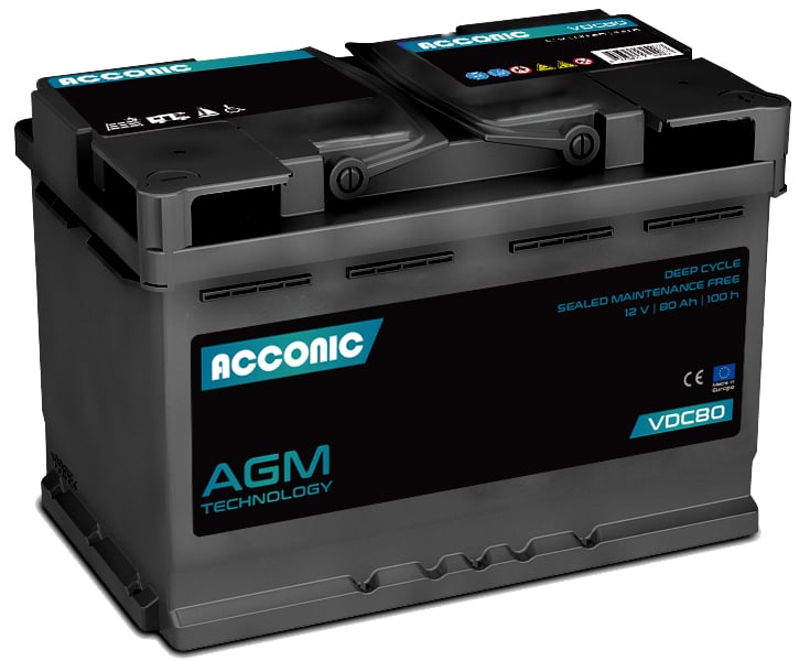 ACCONIC VDC80 Deep Cycle AGM 80Ah Batterie ACCONIC VDC80 Deep Cycle AGM 80Ah Batterie