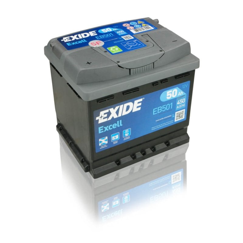 Exide-EB501-Excell-50Ah-Autobatterie Exide EB501 Excell 50Ah Autobatterie 545 413 040