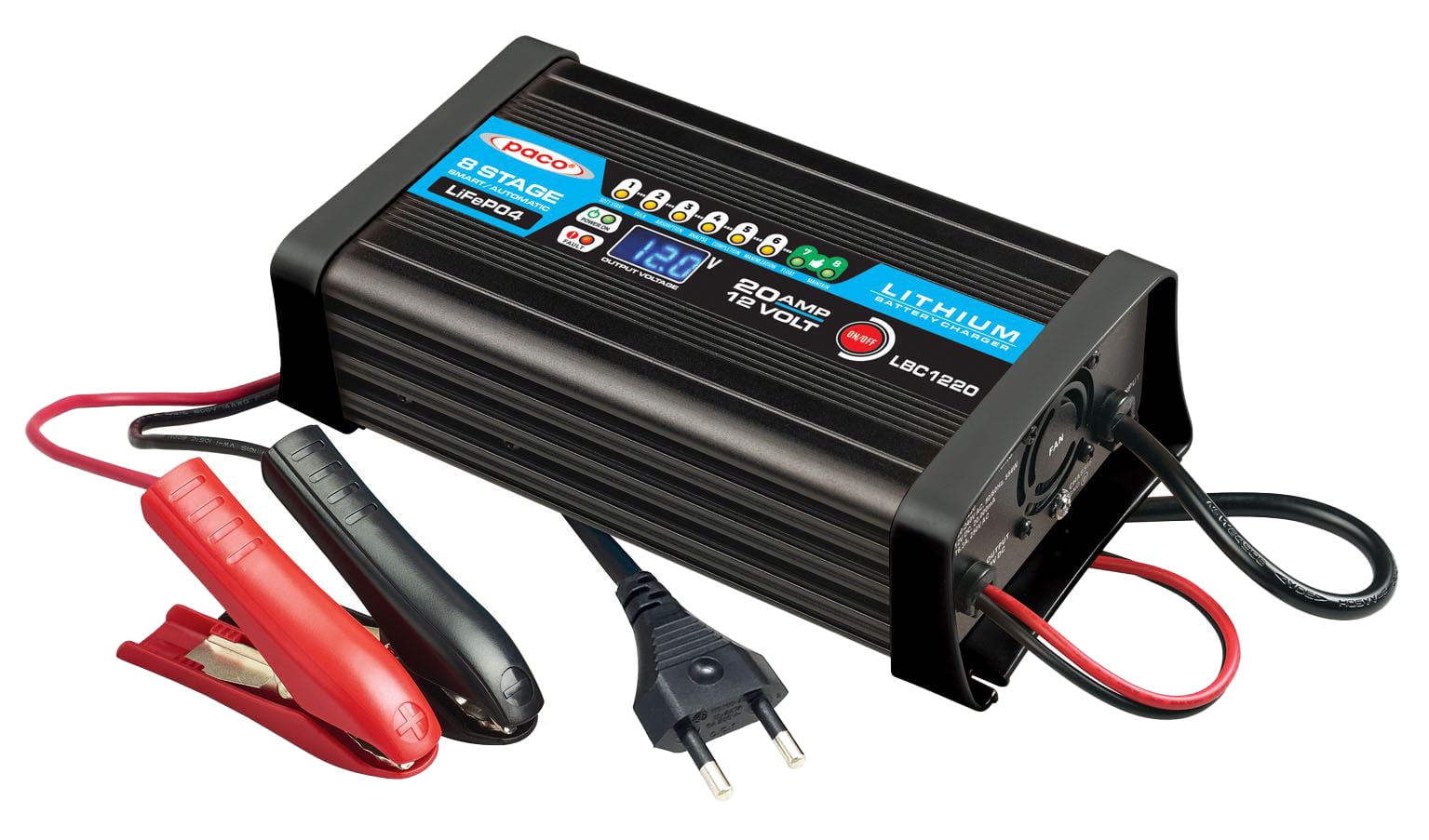 PACO LBC1220 20A/12V LiFePO4 Batterieladegerät