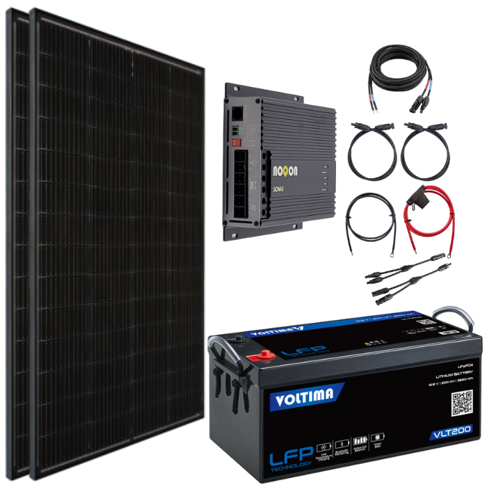 Solaranlage 400W Basic-Set LARGE - mit Lithium Batterie Solaranlage 400W Basic-Set LARGE - mit Lithium Batterie