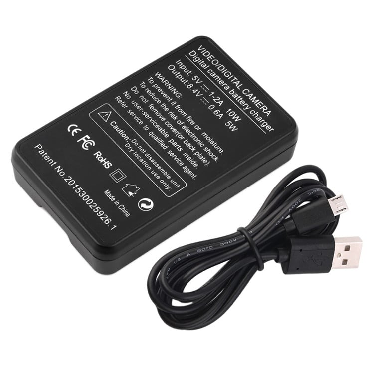 Acconic Dual Schnell-Ladegerät passend für Sony NP-BX1 NPBX1 inkl. USB Kabel