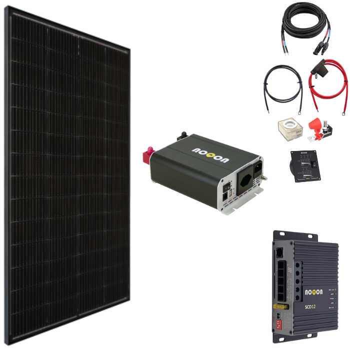 Solaranlage 100W Komplett-Set SMALL - ohne Batterie Solaranlage 100W Komplett-Set SMALL - ohne Batterie