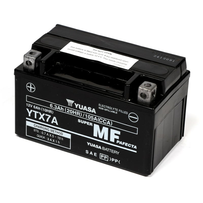 Yuasa YTX7A-BS AGM 6Ah motorcycle battery (DIN 50615) Yuasa YTX7A-BS AGM 6Ah motorcycle battery (DIN 50615)