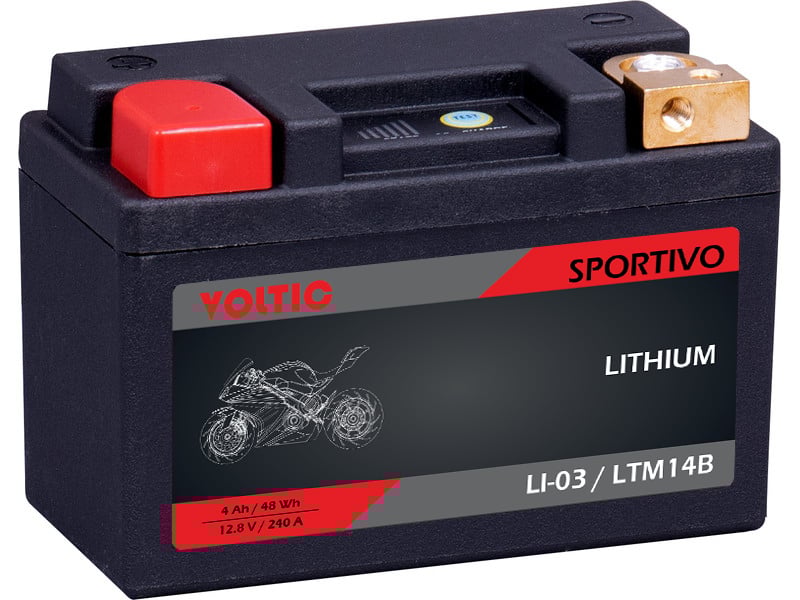 Voltima Sportivo LI-03 Lithium 4Ah Motorradbatterie LTM14B Voltima Sportivo LI-03 Lithium 4Ah Motorradbatterie LTM14B