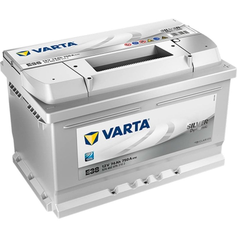  Varta E38 Silver Dynamic 574 402 075 Autobatterie 74Ah 