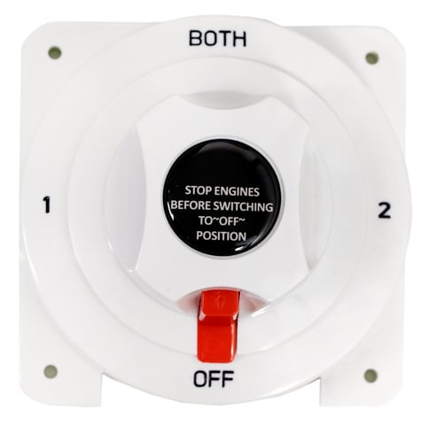 Hauptschalter zum Umschalten zweier Batteriekreise, Verbraucher, Ladequellen 300A