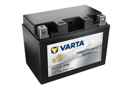 VARTA Powersports AGM ACTIVE YTZ12S 11Ah Motorradbatterie 12V (511909021)