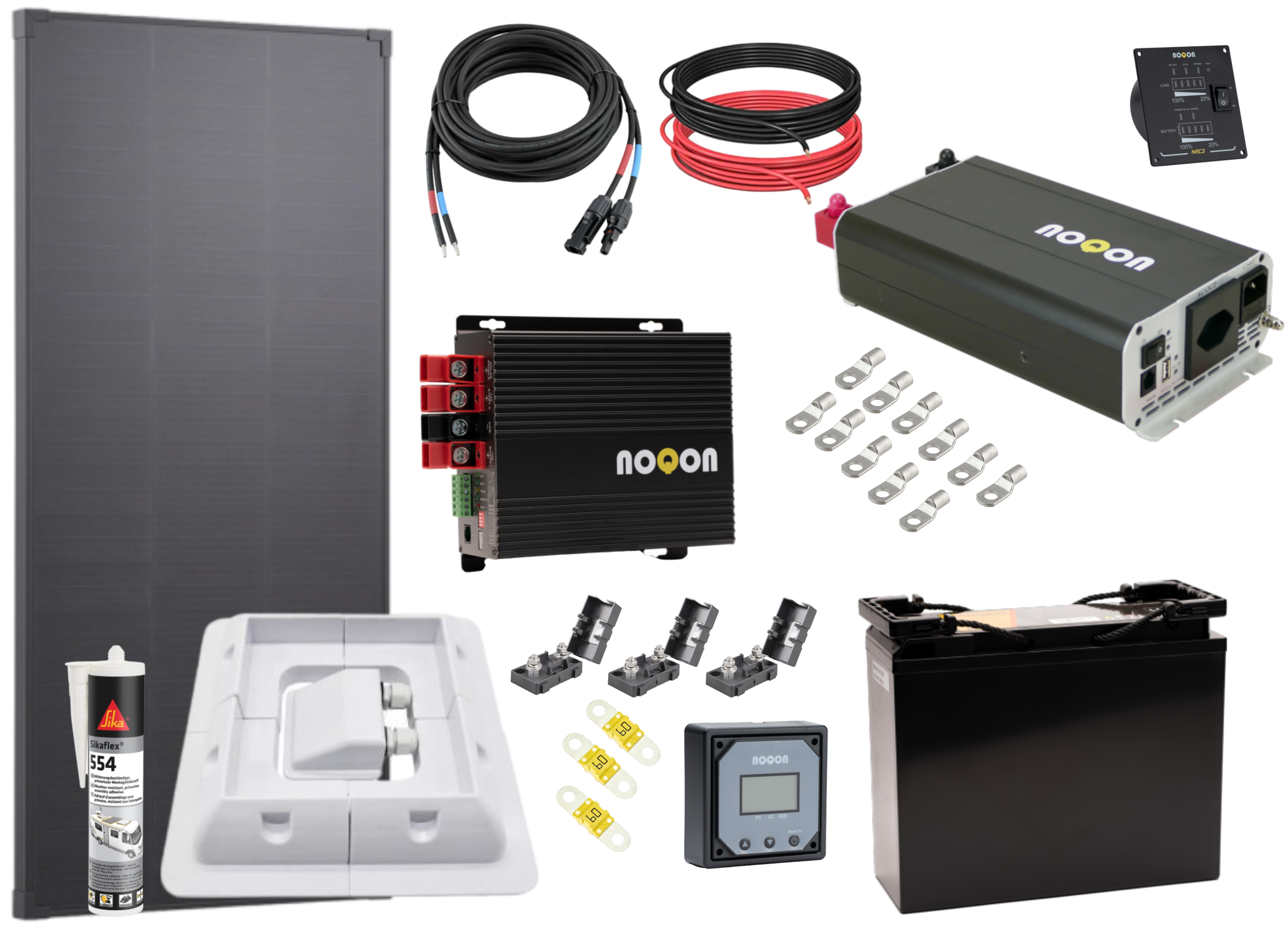 Wohnmobil KOMPLETT Set mit LiFePO4 Batterie - SMALL (Umsatzsteuerbefreit)