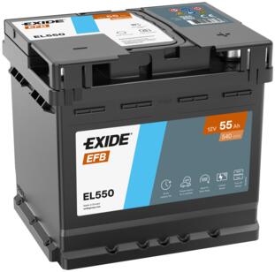 Exide EL550 EFB car battery 55Ah Exide EL550 EFB car battery 55Ah