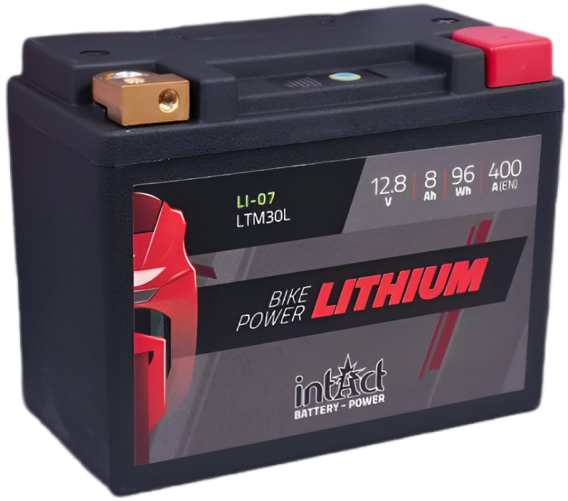 Intact LI-07 Bike-Power Lithium 8Ah Motorradbatterie LTM30L Intact LI-07 Bike-Power Lithium 8Ah Motorradbatterie LTM30L