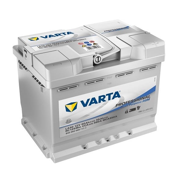 Varta-LA60-Professional-AGM-60AH-Batterie Varta LA60 Professional AGM 60AH Batterie