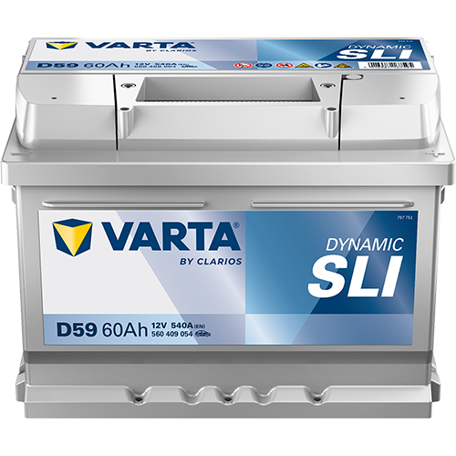 Varta D59 Dynamic SLI 560 409 054 Autobatterie 60Ah (Blue Dynamic) Varta D59 Dynamic SLI 560 409 054 Autobatterie 60Ah (Blue Dynamic)