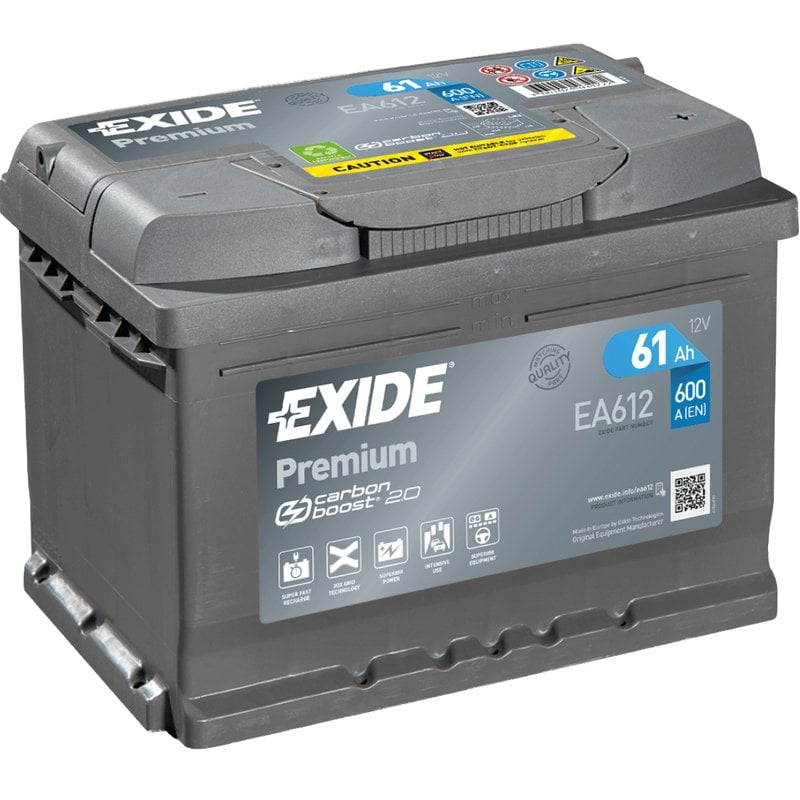 Exide-EA612-Premium-Carbon-Boost-61Ah-Autobatterie-561-400-060 Exide EA612 Premium Carbon Boost 61Ah Autobatterie 561 400 060